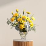 Rogaska Cheerful Flowers Finesse Crystal Vase